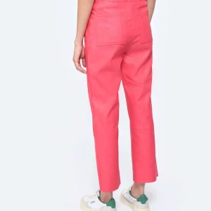 MAEVY MOUVEMENT LIBRE Pantalon Pantavegan Cuir Vegan Fraise à prix imbattables 15