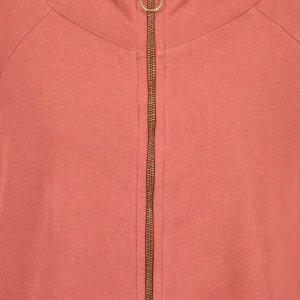 design à la mode MAEVY MOUVEMENT LIBRE Sweatshirt Zip Fleece Coton Terracotta 6