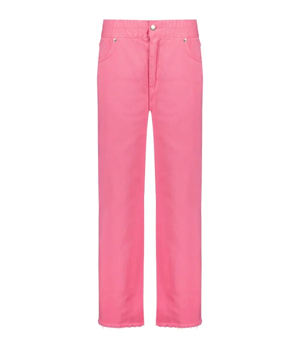 MAEVY MOUVEMENT LIBRE Pantalon Denim Rose Barbie shopping pas cher 1