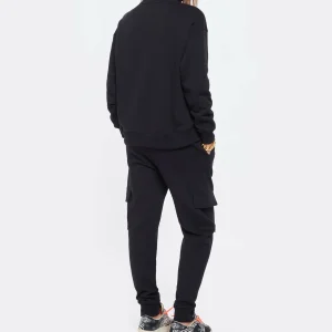 MAISON STANDARDS Sweatshirt Chiara Coton Noir meilleur cadeau 12