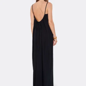 acheter en ligne MAISON SAINT JULIEN Robe Palm Coton Noir 12