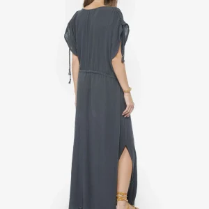 mode MAISON SAINT JULIEN Robe Alexandrie Longue Coton Midnight Blue 12