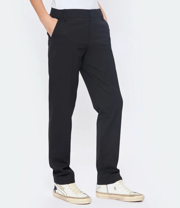 MAISON STANDARDS Pantalon Darius Laine Noir online boutique 5