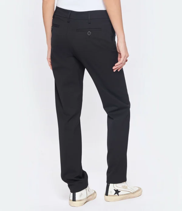 MAISON STANDARDS Pantalon Darius Laine Noir online boutique 6