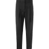 soldes luxe MAISON STANDARDS Pantalon à Pinces Laine Noir 19