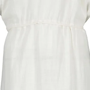 soldes officiel MAISON SAINT JULIEN Robe Alexandrie Longue Coton Blanc 8