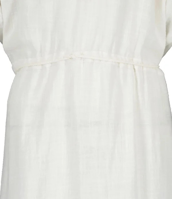 soldes officiel MAISON SAINT JULIEN Robe Alexandrie Longue Coton Blanc 3