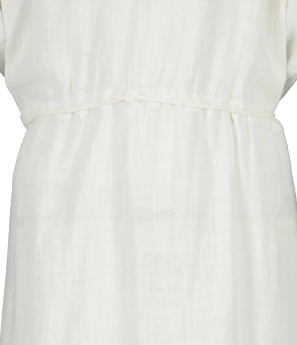 MAISON SAINT JULIEN Robe Alexandrie Longue Coton Blanc Boutique 3