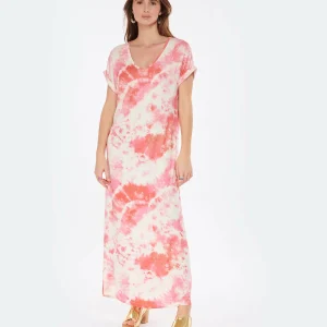 MAJESTIC FILATURES Robe Longue Flamingo Tie & Dye Satisfait ou Remboursé 10