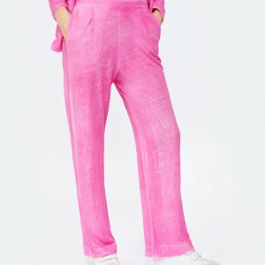 MAJESTIC FILATURES Pantalon Lin Flamingo en ligne officielle 13