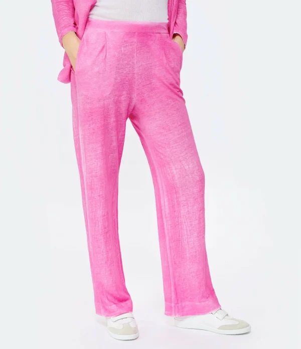 MAJESTIC FILATURES Pantalon Lin Flamingo en ligne officielle 5