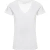 MAJESTIC FILATURES Tee-shirt Julia Col V Coton Blanc en ligne vente 19