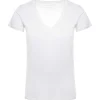 jusqu'à MAJESTIC FILATURES Tee-shirt Lisa Col V Lin Blanc 19