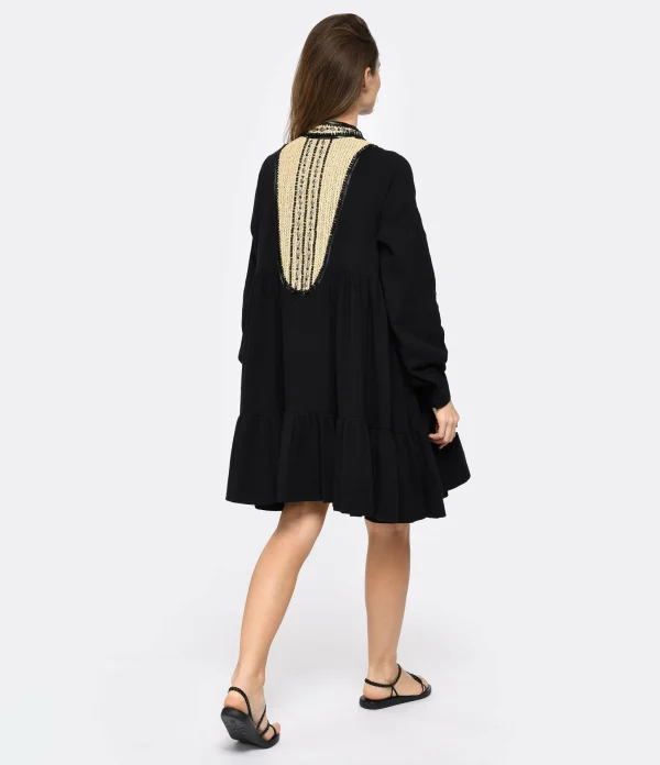 Mes Demoiselles Robe Noma Coton Noir france 5