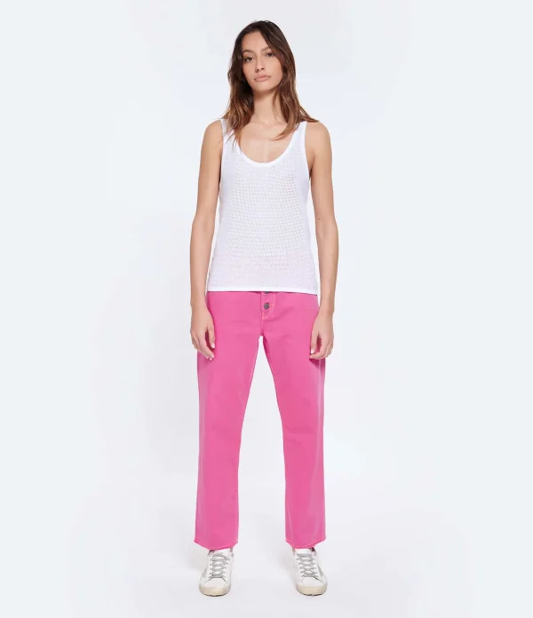 SOLDES TOUT À MIRA MIKATI Jean Broderie Coton Rose 6