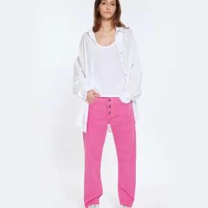 SOLDES TOUT À MIRA MIKATI Jean Broderie Coton Rose 24