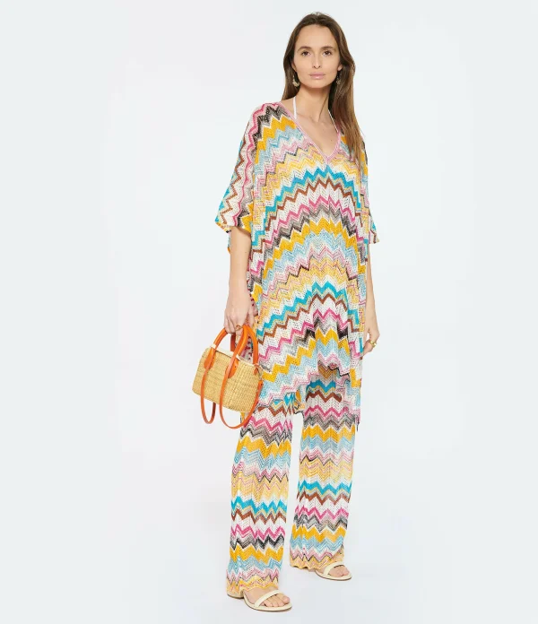 Missoni Pantalon Maille Multicolore destockage 3