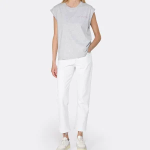 Maison Labiche Tee-shirt Sedaine Out Of Office Coton Bio Gris Réductions 13