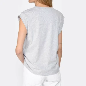 Maison Labiche Tee-shirt Sedaine Out Of Office Coton Bio Gris Réductions 15