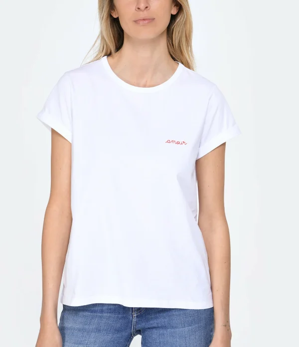 Maison Labiche Tee-shirt Poitou Amour Coton Bio Blanc achetez 4