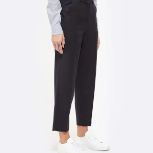 pas cher MARGAUX LONNBERG Pantalon Anatole Laine Vierge Navy 15