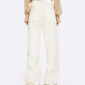 a Prix Discount MARGAUX LONNBERG Pantalon Parker Denim Coton Écru 15