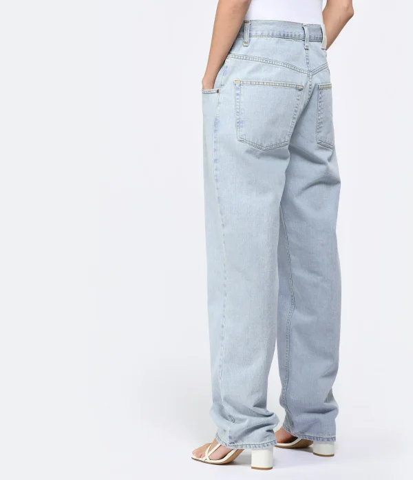 MARGAUX LONNBERG Pantalon Cooper Denim Coton Bleu Clair magasin pour 6