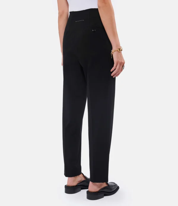 MM6 Maison Margiela Pantalon à Pinces Noir Paiement sécurisé 6