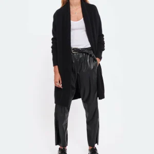 MM6 Maison Margiela Pantalon Droit Simili Cuir Noir Paiement sécurisé 28