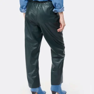 MM6 Maison Margiela Pantalon Cuir Vert fashioniable 16