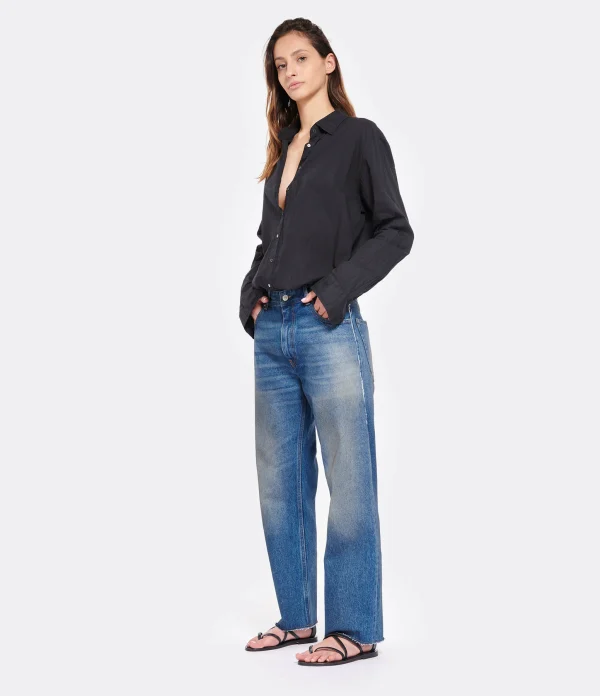 MM6 Maison Margiela Pantalon Denim Coton Bleu Moyen se précipiter pour acheter 4