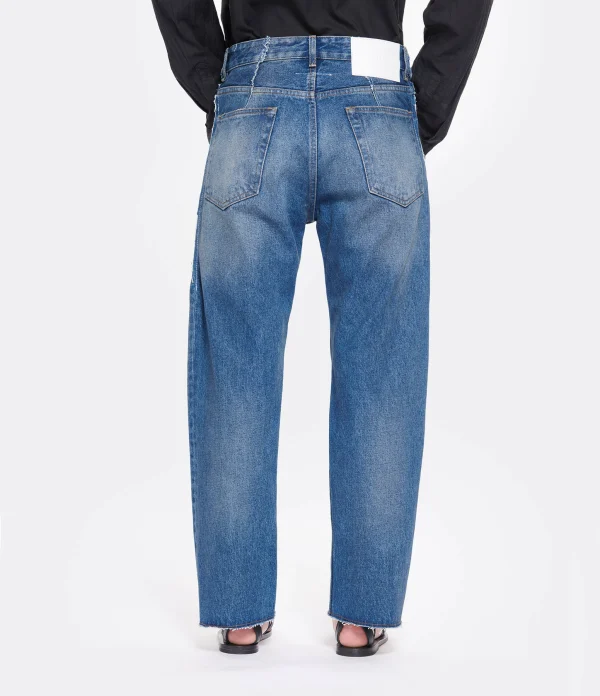 MM6 Maison Margiela Pantalon Denim Coton Bleu Moyen se précipiter pour acheter 6