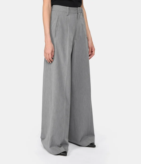 MM6 Maison Margiela Pantalon Gris marque pas cher 5