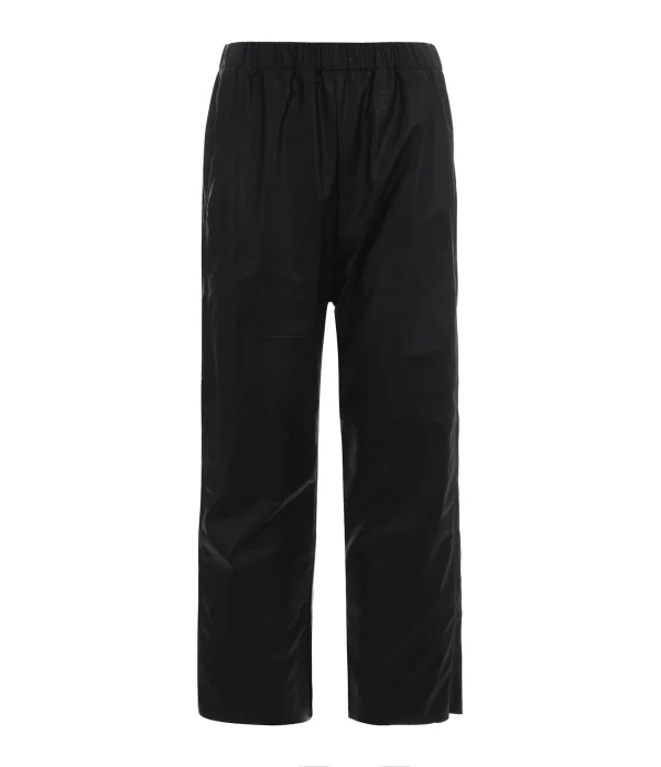 MM6 Maison Margiela Pantalon Droit Simili Cuir Noir Paiement sécurisé 1