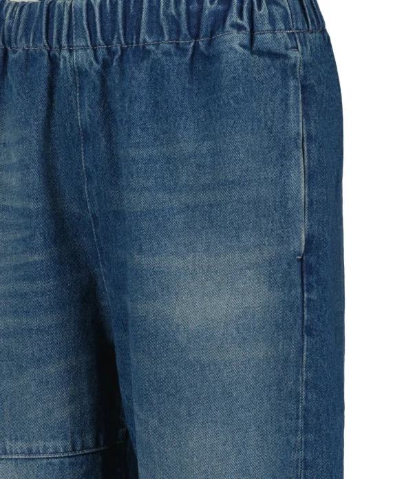 boutique MM6 Maison Margiela Jean Taille Haute Bleu Foncé Délavé 3