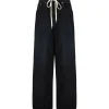 MM6 Maison Margiela Jean Large Coton Noir Retour Gratuit 17