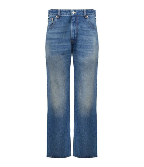 MM6 Maison Margiela Pantalon Denim Coton Bleu Moyen se précipiter pour acheter 1