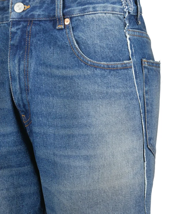 MM6 Maison Margiela Pantalon Denim Coton Bleu Moyen se précipiter pour acheter 3