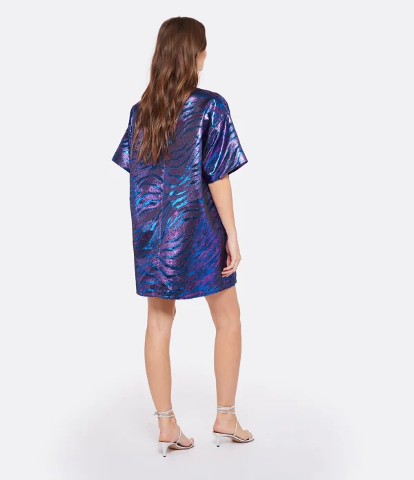 vente pas cher Modetrotter Robe Oscar Seya Zèbre Violet 5