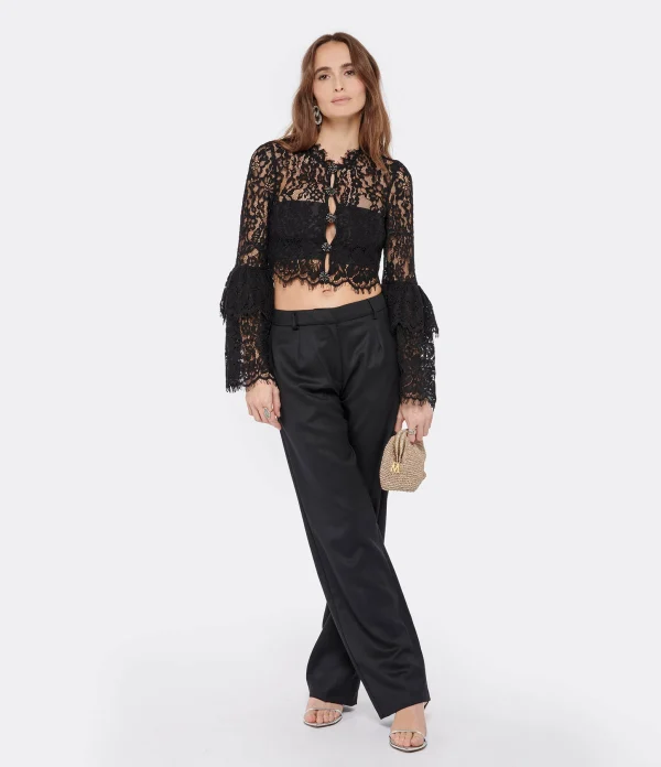 Vente Modetrotter Pantalon Firmin Thorens Laine Noir 7