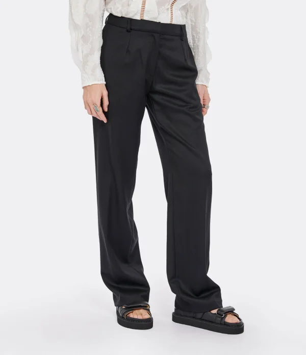 Vente Modetrotter Pantalon Firmin Thorens Laine Noir 5