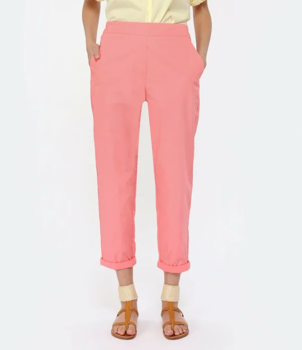 Momoni Pantalon Idaho Coton Corail à prix très bas 5