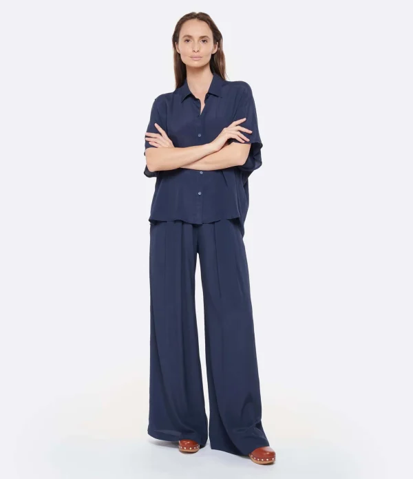 Momoni Pantalon Aspen Bleu Nuit achat pas cher 4