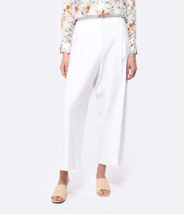 Momoni Pantalon Grecale Blanc achat 4