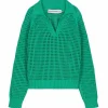 l'unique style MARGAUX LONNBERG Pull Morris Coton Vert 17