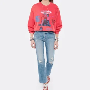 Nouvelle tendance MOTHER Sweatshirt The Drop Square Coton Think Sideways 14