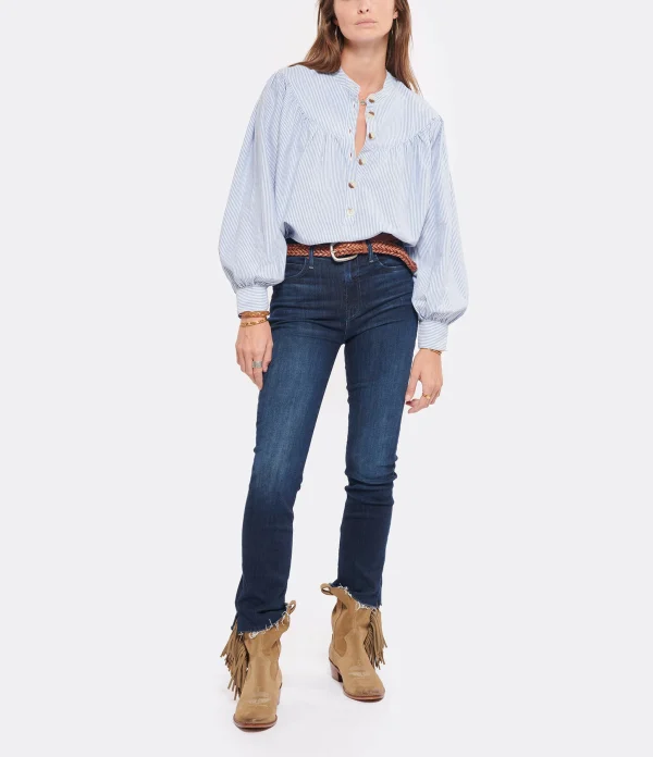 beauté MOTHER Jean The Rascal Ankle Snippet Denim Freebird 6