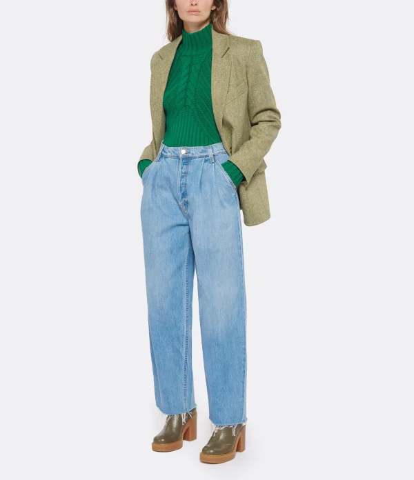 MOTHER Jean The Double Pleat Denim Nothing Else Like It offre spéciale 4