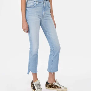 Authenticité garantie MOTHER Jean The Insider Crop Step Fray Denim Bleu Limited 13