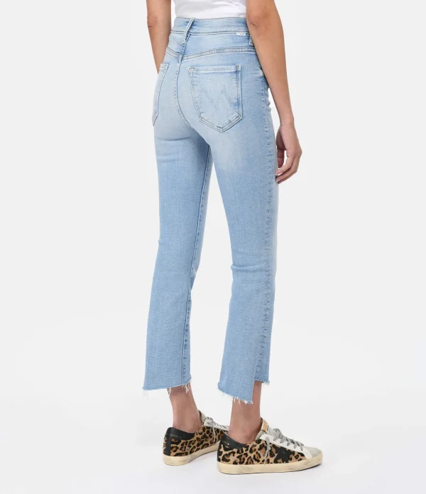 Authenticité garantie MOTHER Jean The Insider Crop Step Fray Denim Bleu Limited 6